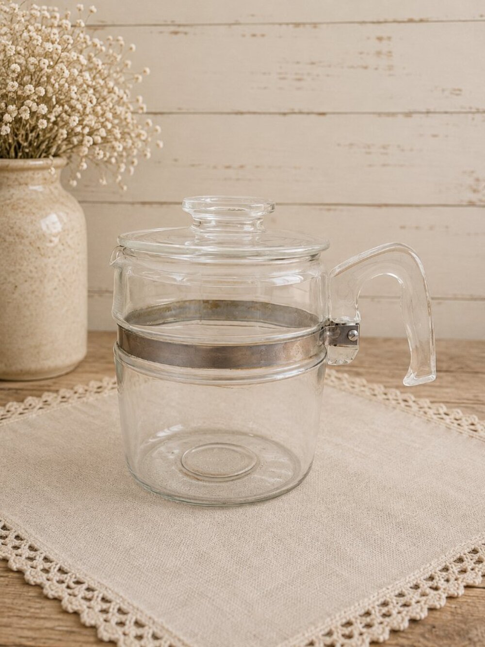 PYREX | Vintage Flameware 6-Cup Glass Coffee Pot